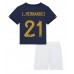 Frankrike Lucas Hernandez #21 Barnkläder Hemma matchtröja till baby VM 2022 Kortärmad (+ Korta byxor) Billigt